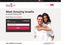 Israeli Dating VIP Homepage Image